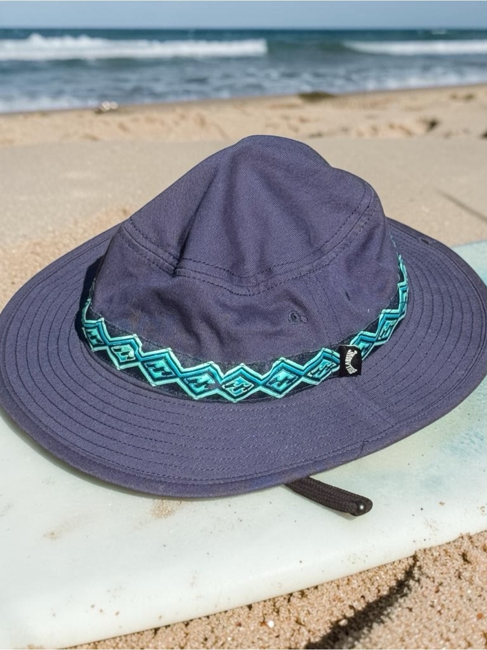 Billabong Navy Blue Surfer Summer Beach Surf Bucket Hat Sz M